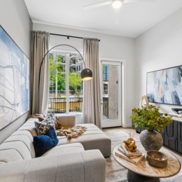 living room with natural lighting